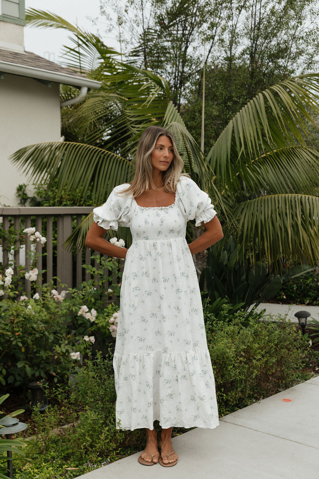 Livvy 100% Cotton  Maxi Dress in Chamomile - Bump Friendly & Inclusive Sizing