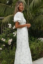 Livvy 100% Cotton  Maxi Dress in Chamomile - Bump Friendly & Inclusive Sizing