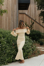 Evella Maxi Dress in Butter Yellow - Bump Friendly & Inclusive Sizing