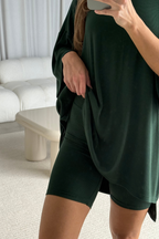 All Weekend Long Set - Short Sleeves - in Juniper