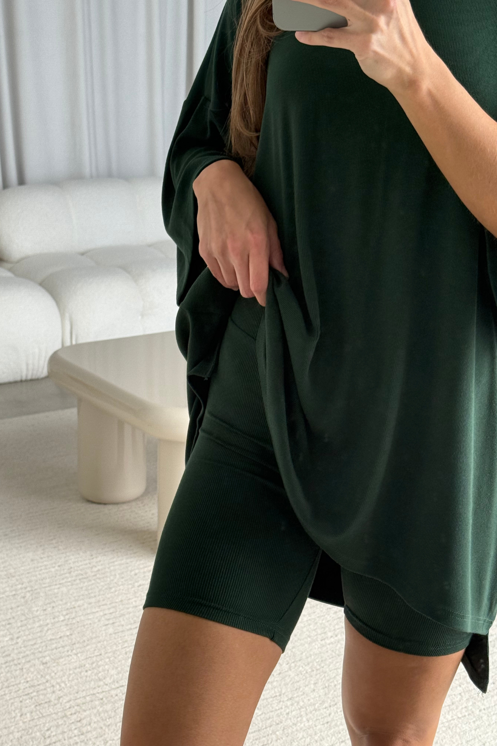 All Weekend Long Set - Short Sleeves - in Juniper