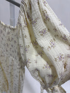 Livvy 100% Cotton Maxi Dress in Lilac Floral - Bump Friendly & Inclusive Sizing