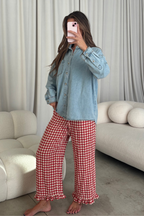 Sevyn 100% Cotton Washed Button-up Shirt in Light Denim