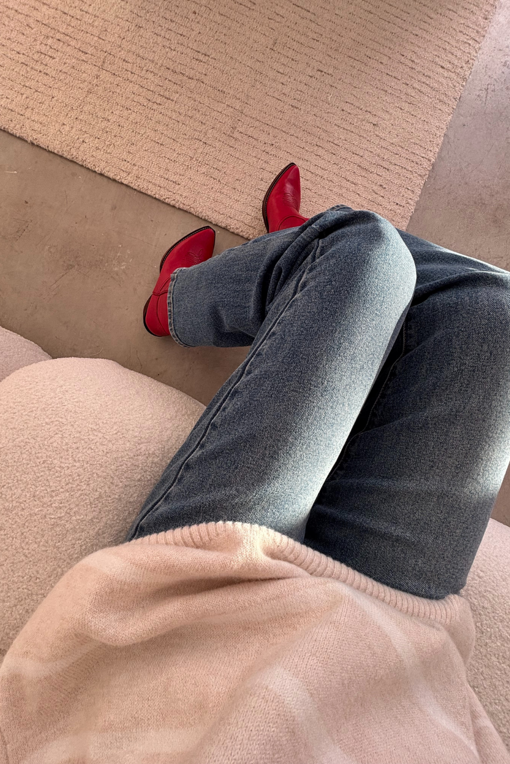 Albany Leather Boots in Red