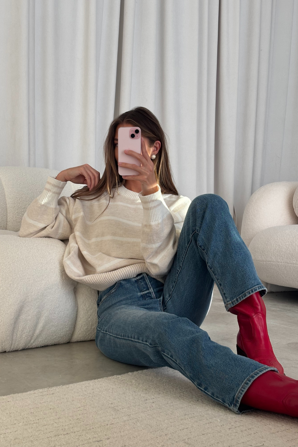 Albany Leather Boots in Red