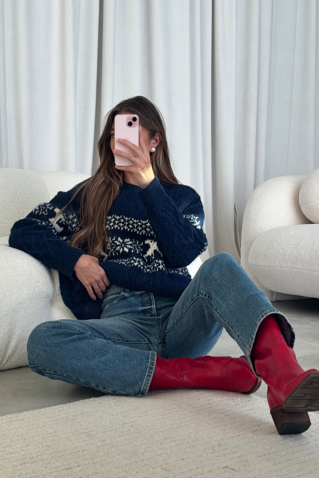 Albany Leather Boots in Red