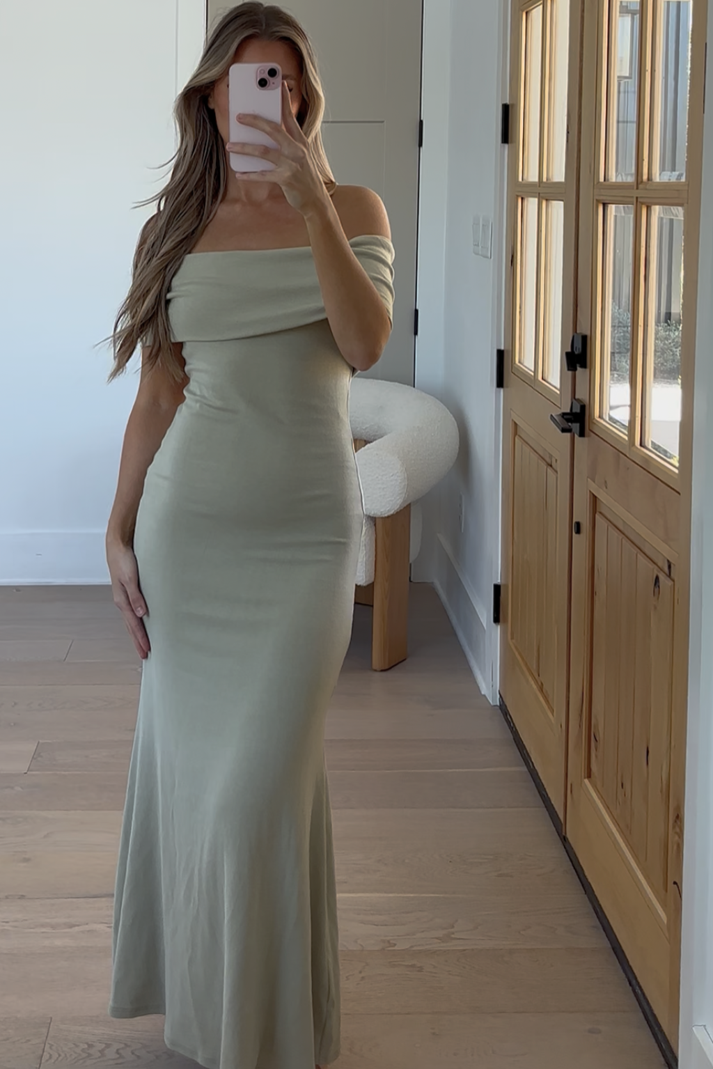 Monroe Maxi Dress in Sage - Bump Friendly