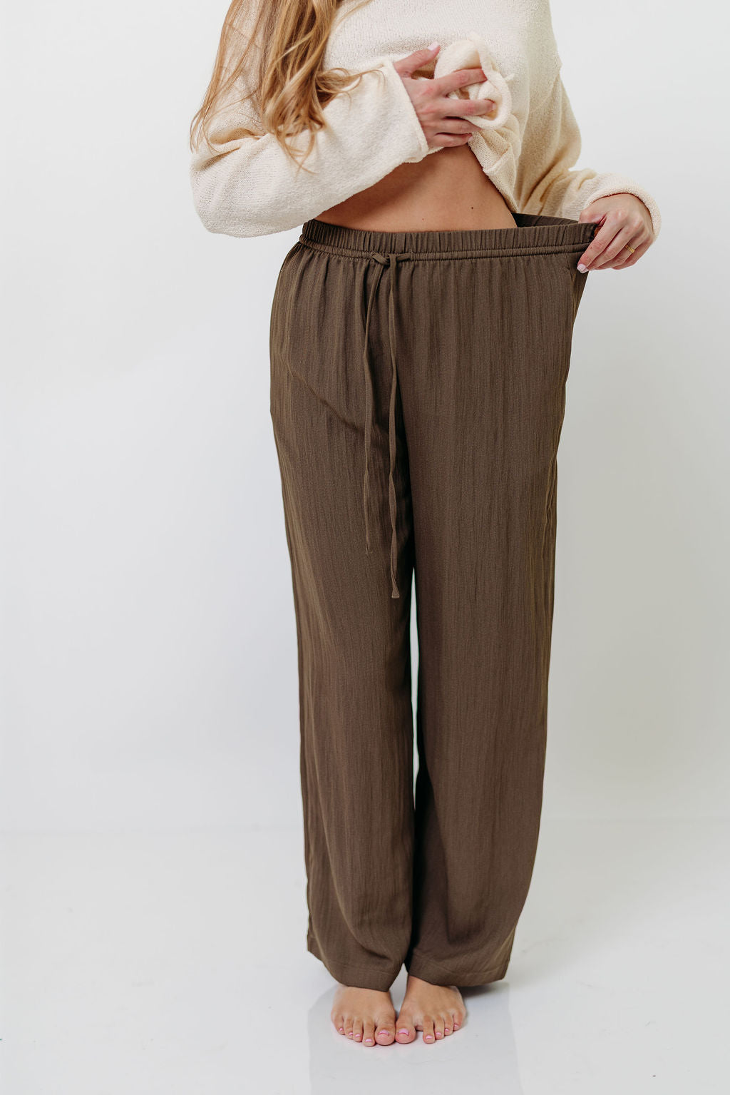 Matilda Pants in Olive Brown