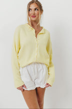 Piper Cardigan Top in Butter