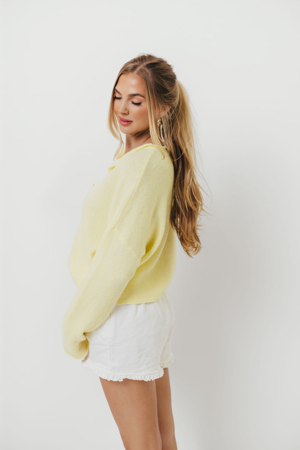 Piper Cardigan Top in Butter