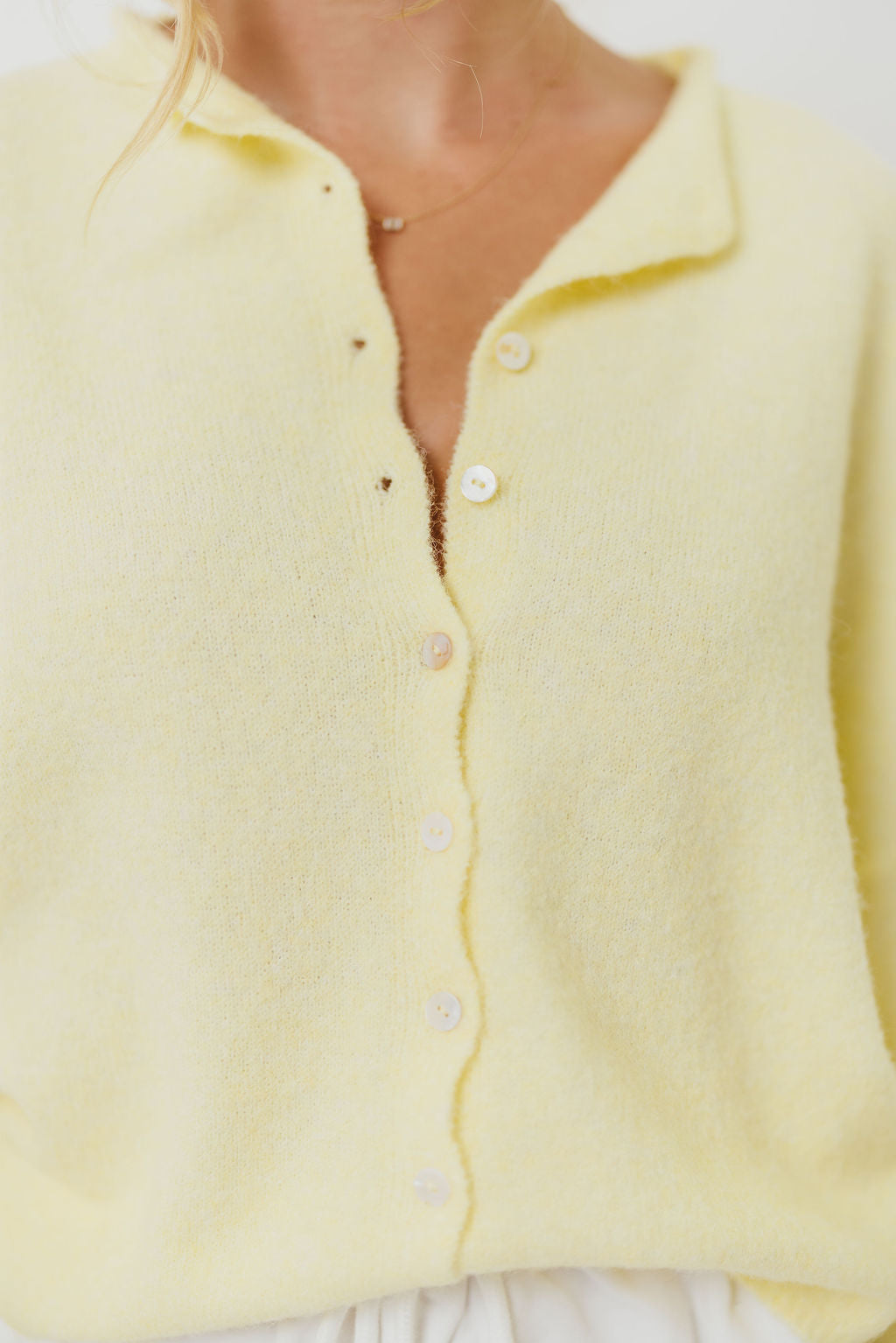 Piper Cardigan Top in Butter