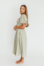 Hamilton Midi Dress in Olive - Bump Friendly (S-2XL)
