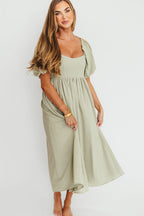 Hamilton Midi Dress in Olive - Bump Friendly (S-2XL)