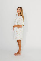 Saylor Floral Dress in White Pink *Final-Sale*