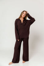 Tara Knit Sweater in Chocolate