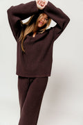 Tara Knit Sweater in Chocolate
