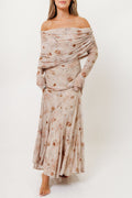 Azaleia Maxi Dress in Natural - Size up for Bump