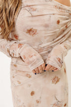 Azaleia Maxi Dress in Natural - Size up for Bump