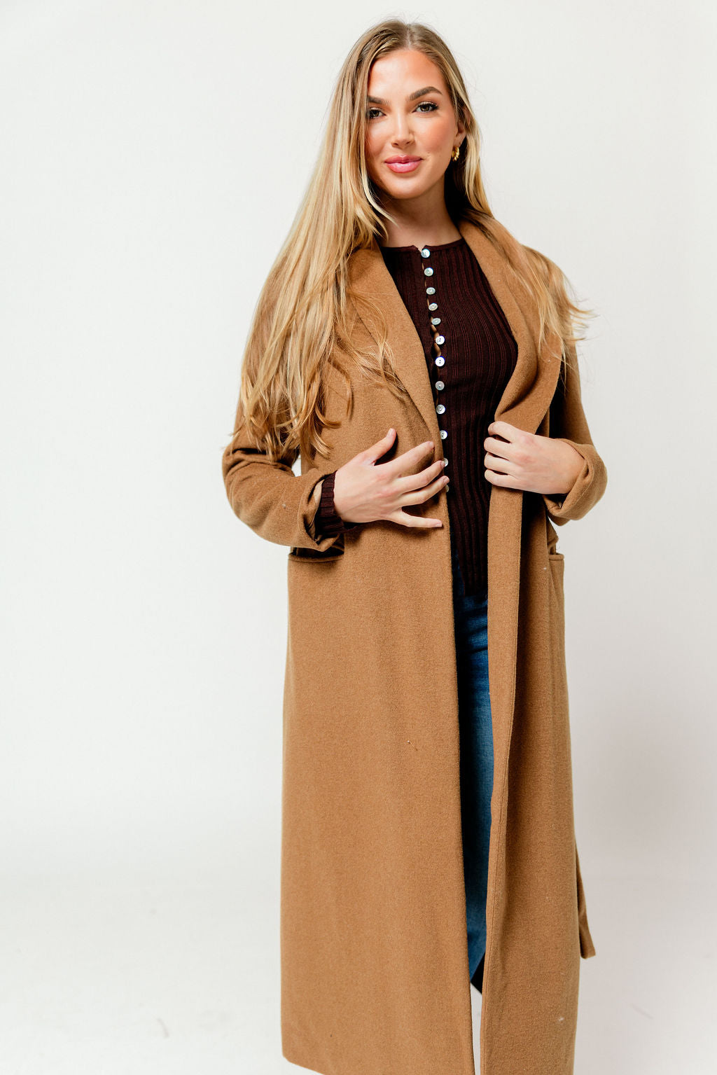 Brandee Slim Coat in Caramel