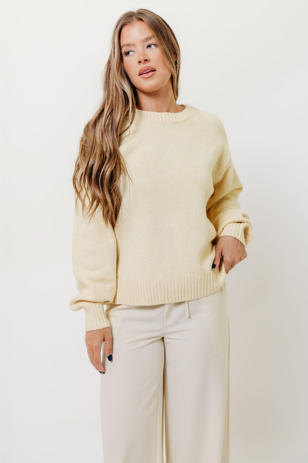 Desiree Sweater in Mellow Yellow