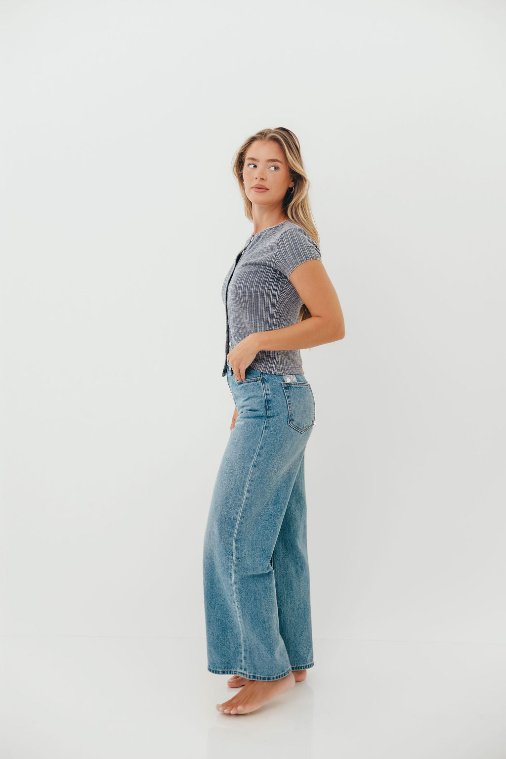 Amberlyn Top in Navy