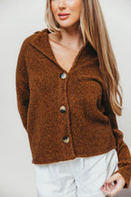 Tammy Knitted Lapel Collar Jacket in Camel
