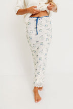 Tyra Floral Mesh Maxi Skirt in Cream