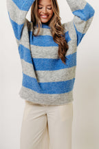 Hollis Textured Sweater in Blue Grey *Final Sale*