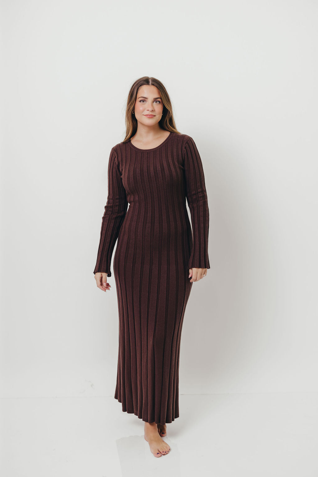 Colette Luxe Maxi Dress in Chocolate Brown *Final Sale*
