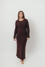 Colette Luxe Maxi Dress in Chocolate Brown *Final Sale*
