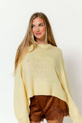 Carmella Balloon Sleeve Sweater in Butter