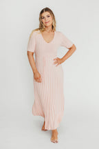 Oakley Ribbed Maxi Dress in Light Pink - Bump Friendly *Final-Sale*