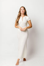 Cassandra Maxi Dress in Oat