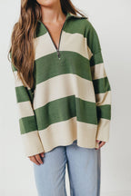 Fontaine Pullover in Green Ivory