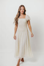 June Bell Maxi Dress in Cream
