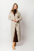 Abigail Belted Long Cardigan in Oat *Final Sale*
