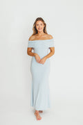 Monroe Maxi Dress in Blue - Bump Friendly
