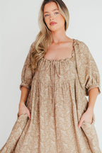 Cara 100% Cotton Maxi Dress in Mocha - Bump Friendly (XS-XL) *Final Sale*