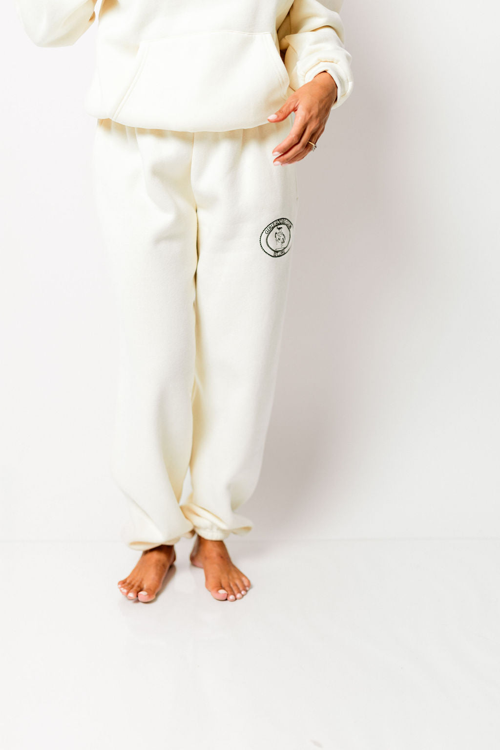 Kinsel Rodeo Club Sweatpants in Cream