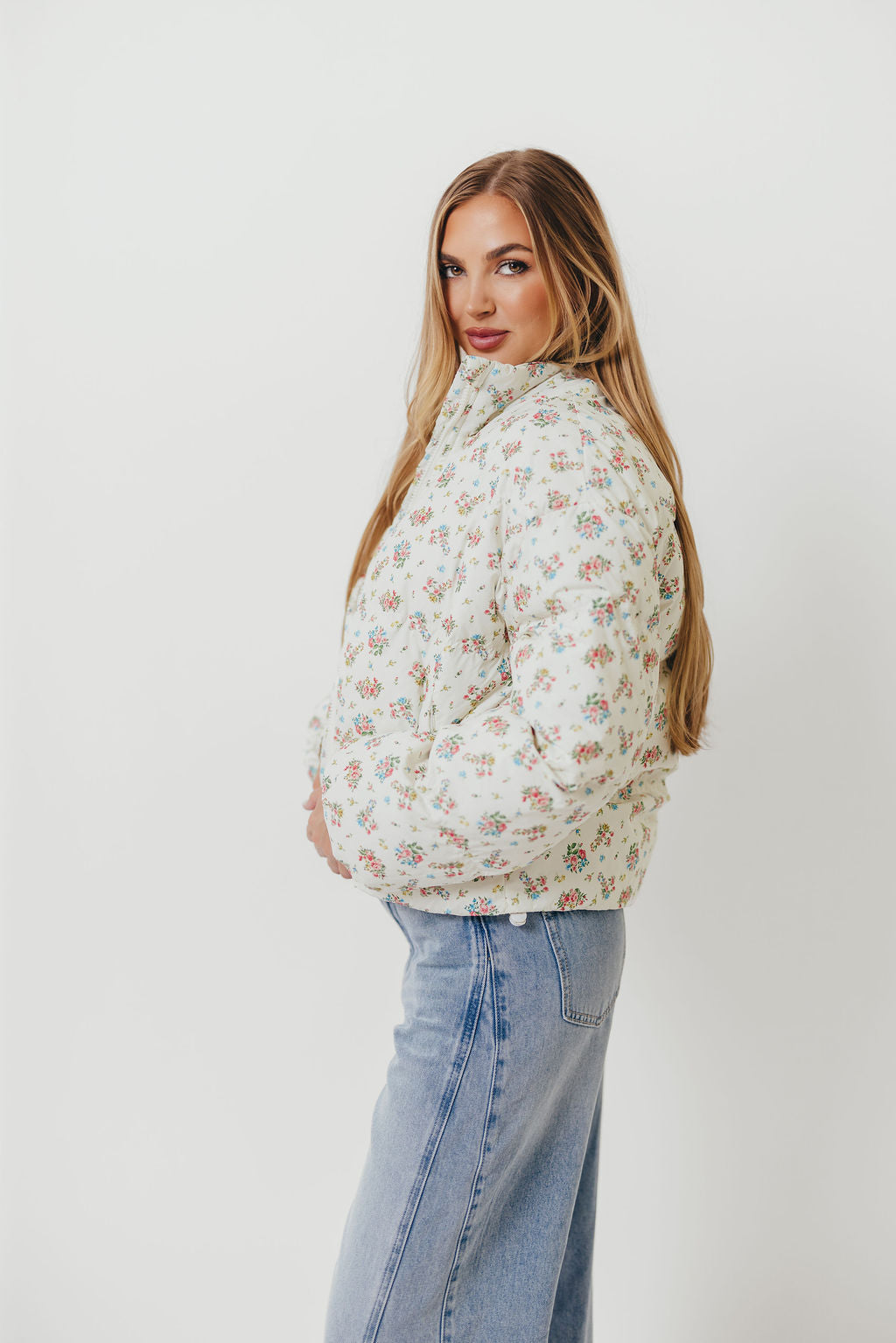 Emmalee Puff Jacket in Floral *Final Sale*