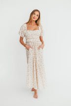 Finley 100% Cotton Peplum Midi Dress in Petal Pink - Bump & Nursing Friendly