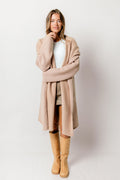 Noah Oversized Hooded Coatigan in Heather Rose *LUXURY ITEM*
