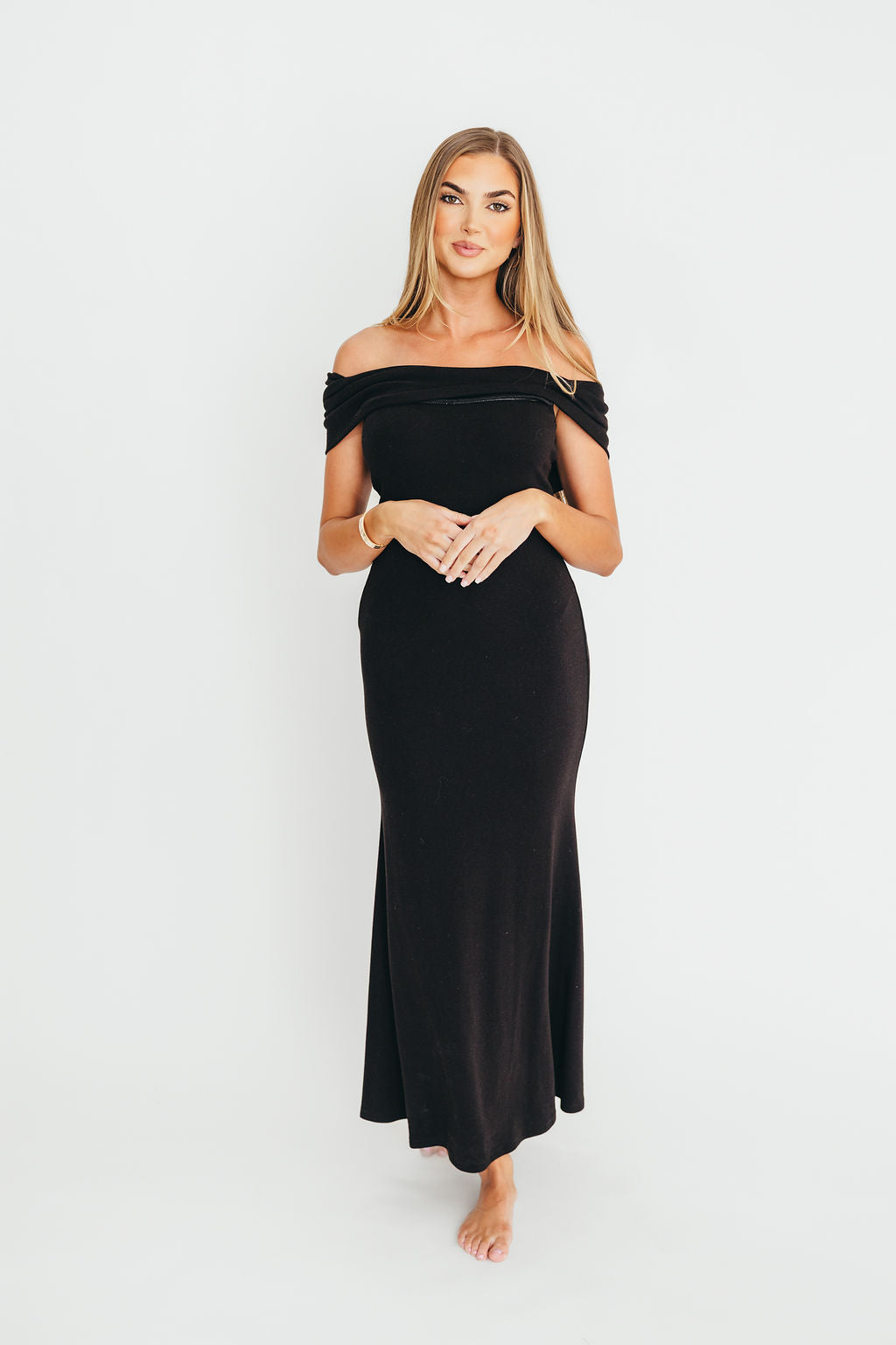 Monroe Maxi Dress in Black - Bump Friendly *Final-Sale*