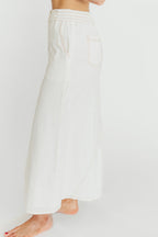 Marium Washed Linen Blend Maxi Skirt in Off-White *Final-Sale*