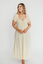 Remi Maxi Dress in Custard - Restocking end of Jan 2026