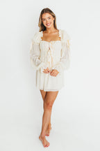 Macbeth Mini Dress in Cream