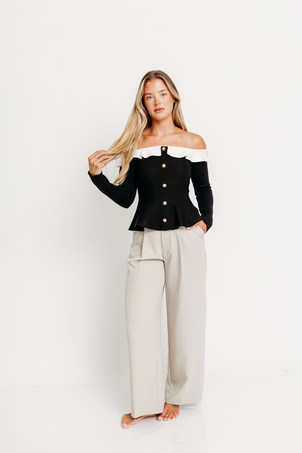 Chessy Pants in Beige *Final-Sale*