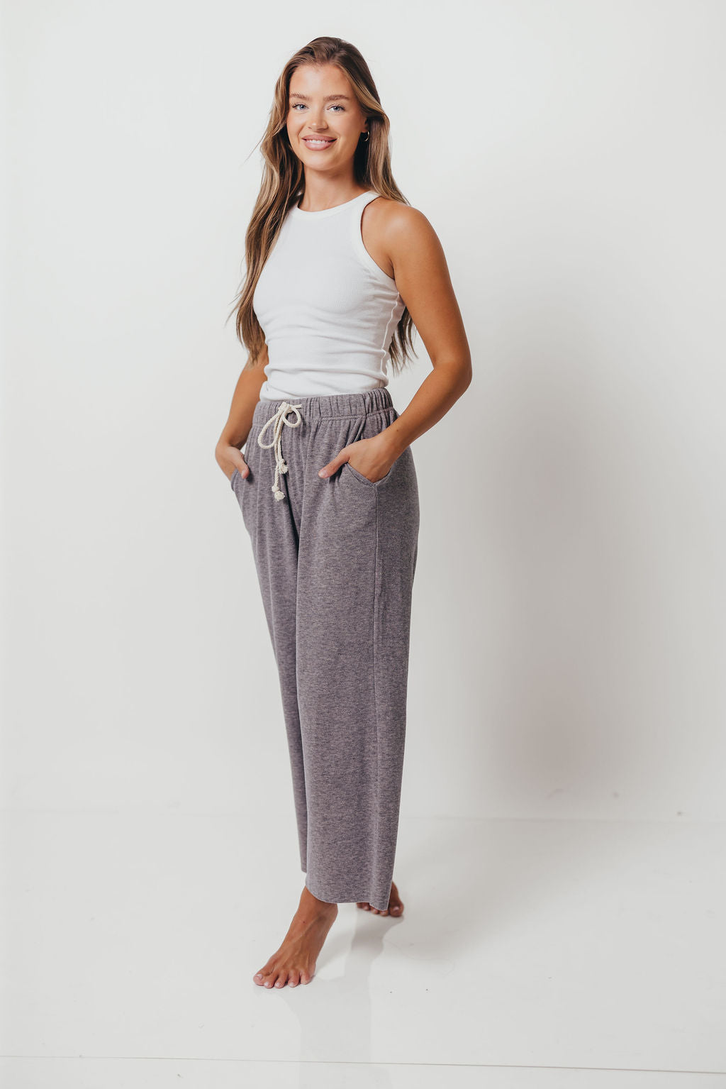 Wyatt Knit Pants in Grey