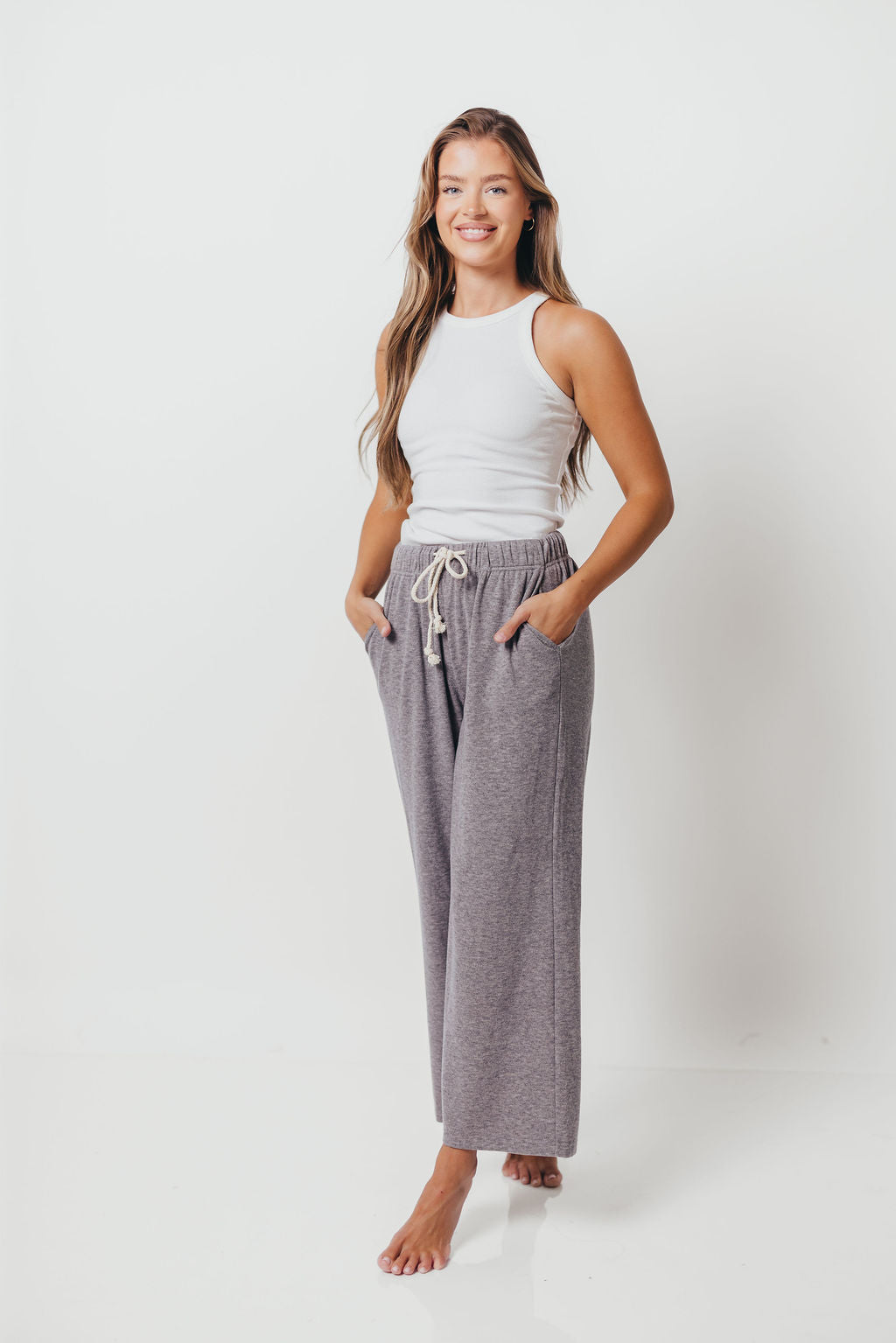 Wyatt Knit Pants in Grey