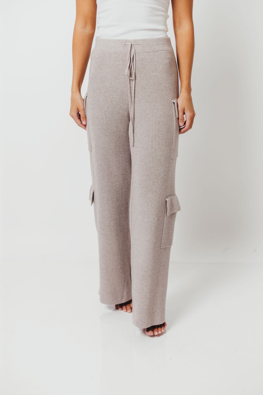 Jay Knit Cargo Pants in Heather Grey *Final Sale*